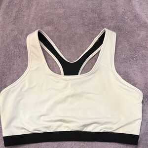 Avia white and Black Sports Bra